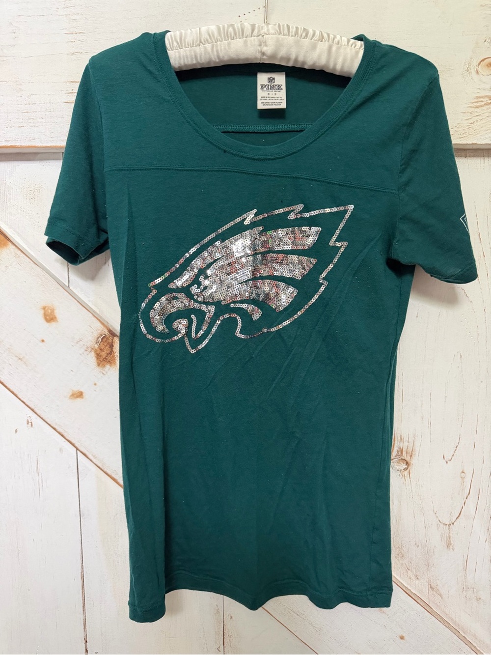 Rare Victoria's Secret PINK EAGLES Tee 0145